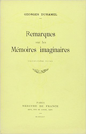 Remarques sur les mémoires imaginaires