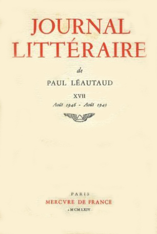 Journal littéraire Tome 17 - 1946-1949 2