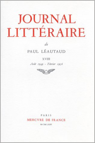 Journal littéraire Tome 18 - 1949-1956 2