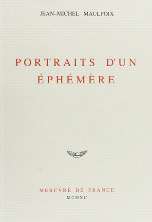 Portraits d'un éphémère