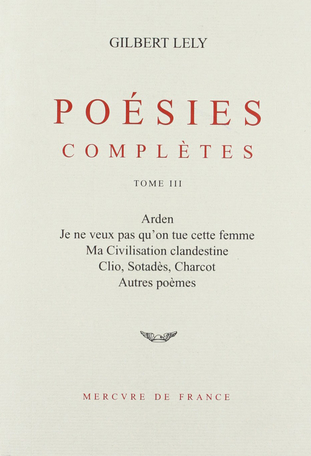 Poésies complètes 3 1