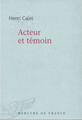 Acteur et témoin